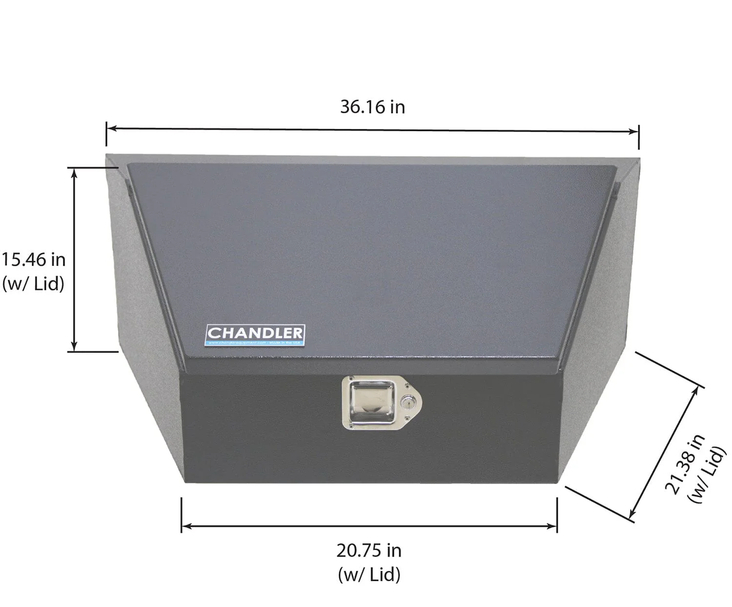 Steel Trailer Tongue Tool Box - Image 5